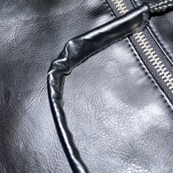 Adidas Faux Leather Drawstring Backpack - Picture 6 of 9